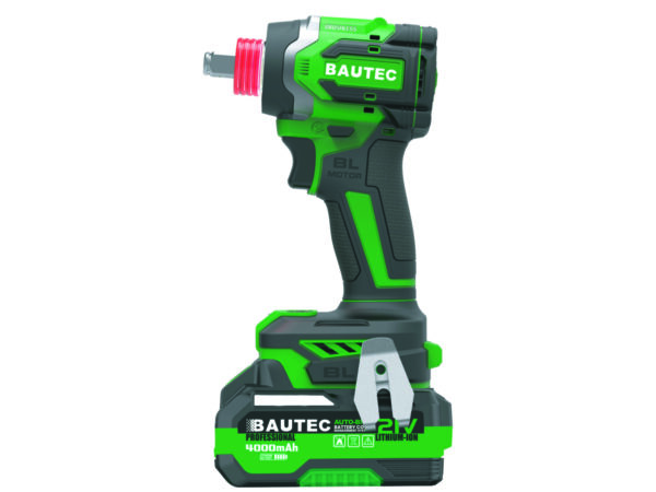 Cheie de impact cu acumulator Bautec RB-SD2108-W, 21V, 320 Nm, Brushless