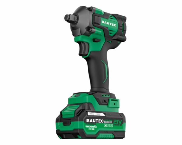 806 Акумуляторний ударний гайковерт Bautec RB-806 (21 В, до 500 Н·м, Li-ion, бесщёточный)